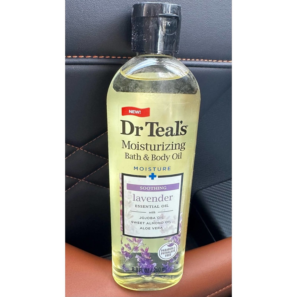 Dr. Teals Moisturizing Bath & Body Oil Lavender 8.8 Oz NEW IN BOTTLE
